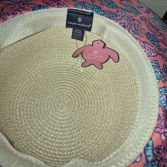 NWT's Simply Southern Wide Brim Sun Hat Straw, "Weekend" Hat - Picture 3 of 7